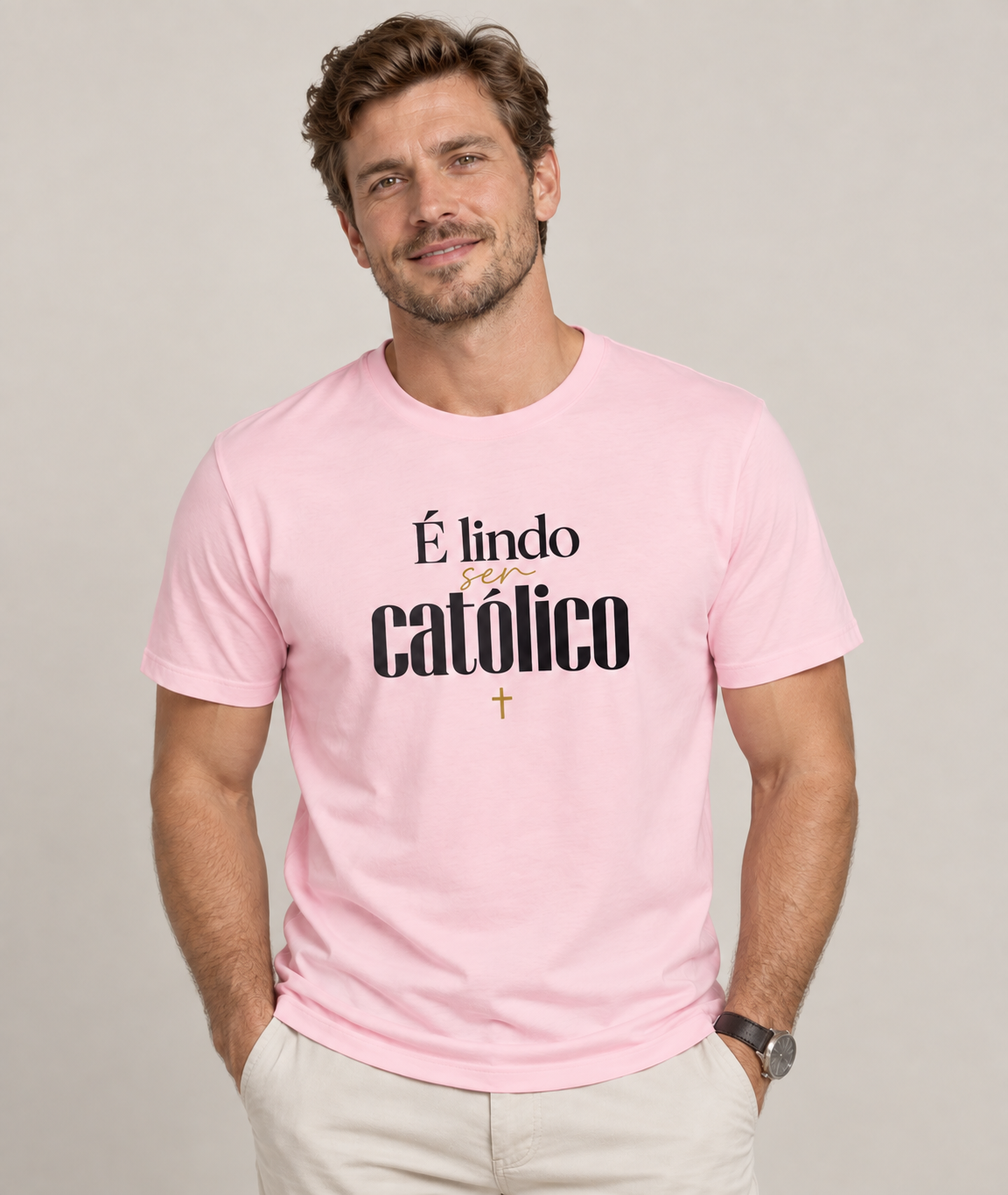 Camiseta É Lindo Ser Católico
