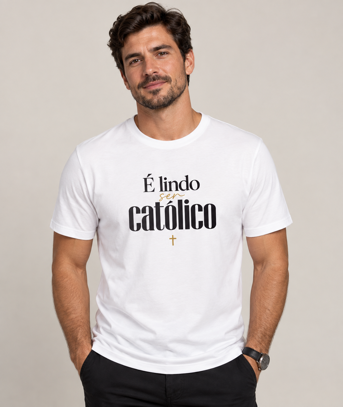 Camiseta É Lindo Ser Católico
