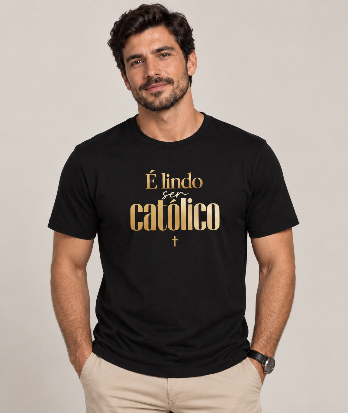 Camiseta É Lindo Ser Católico