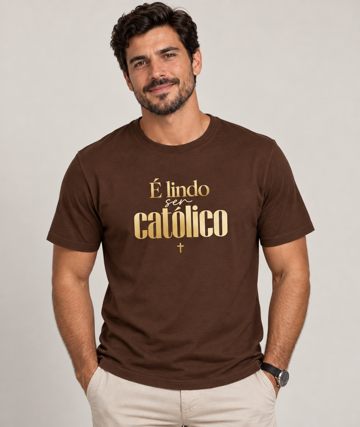 Camiseta É Lindo Ser Católico