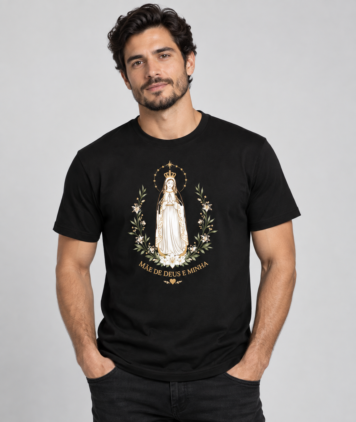 Camiseta Mãe de Deus e Minha