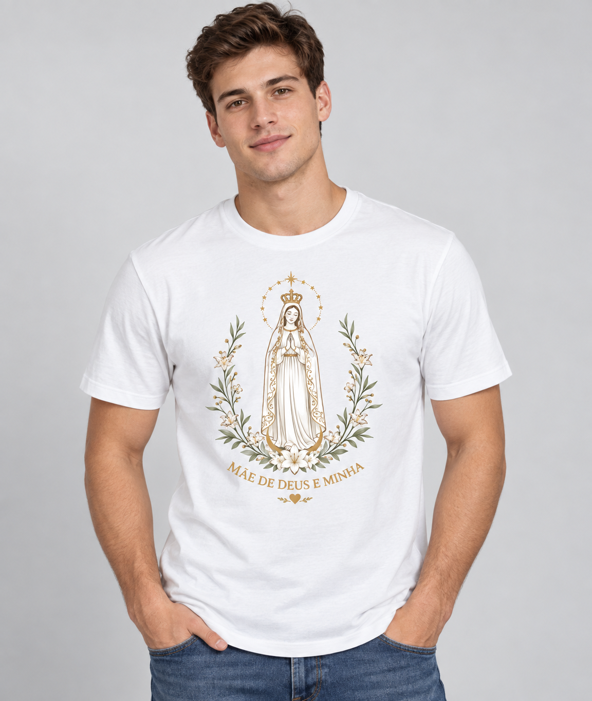 Camiseta Mãe de Deus e Minha