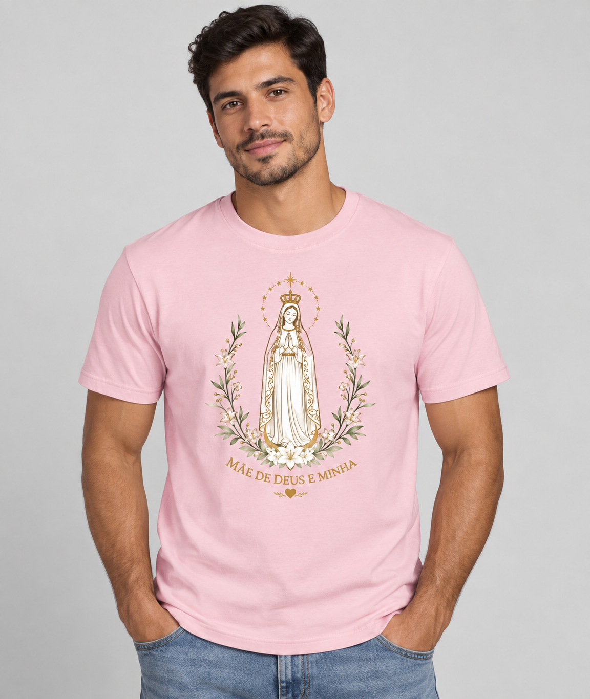 Camiseta Mãe de Deus e Minha