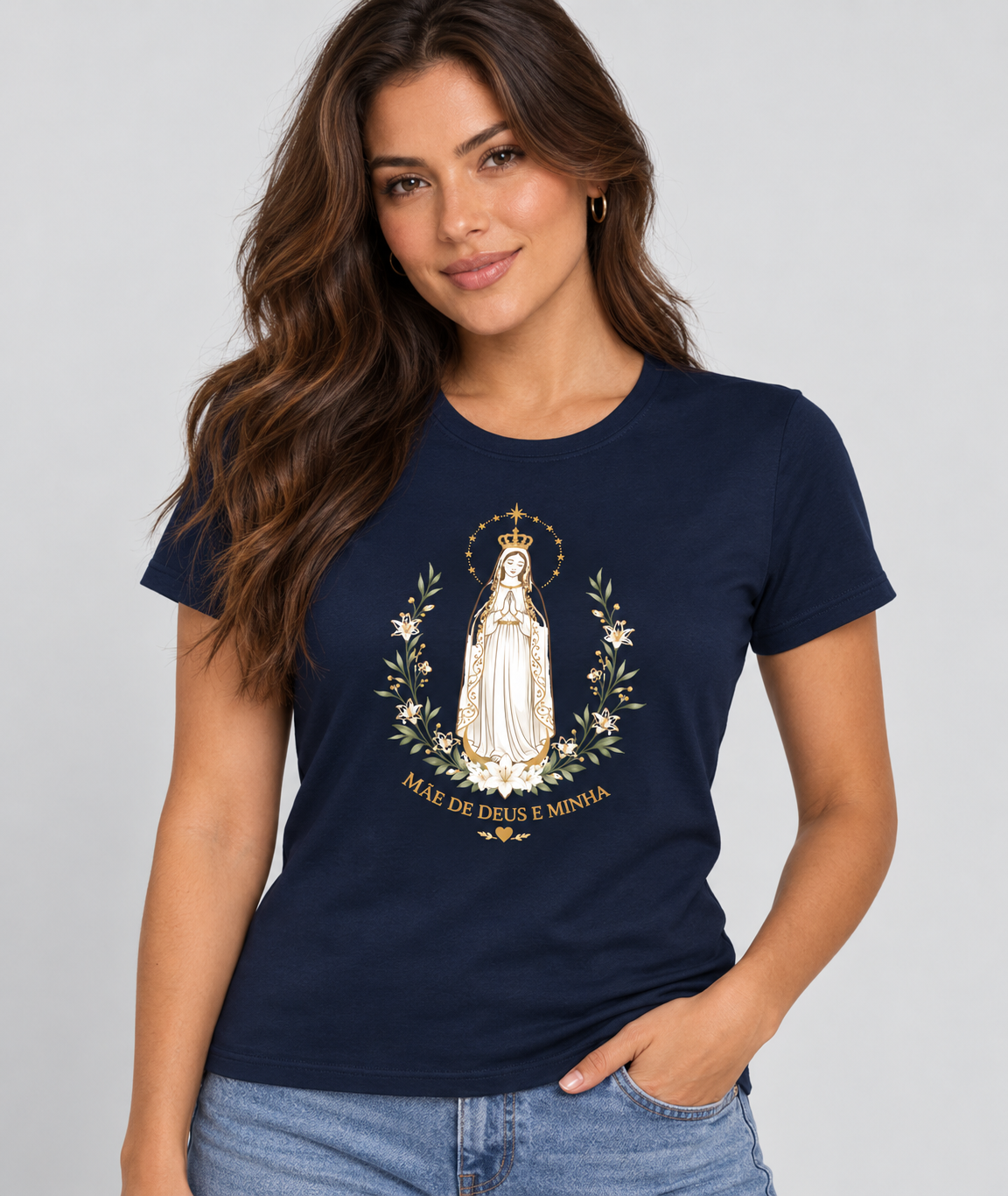 Camiseta Mãe de Deus e Minha