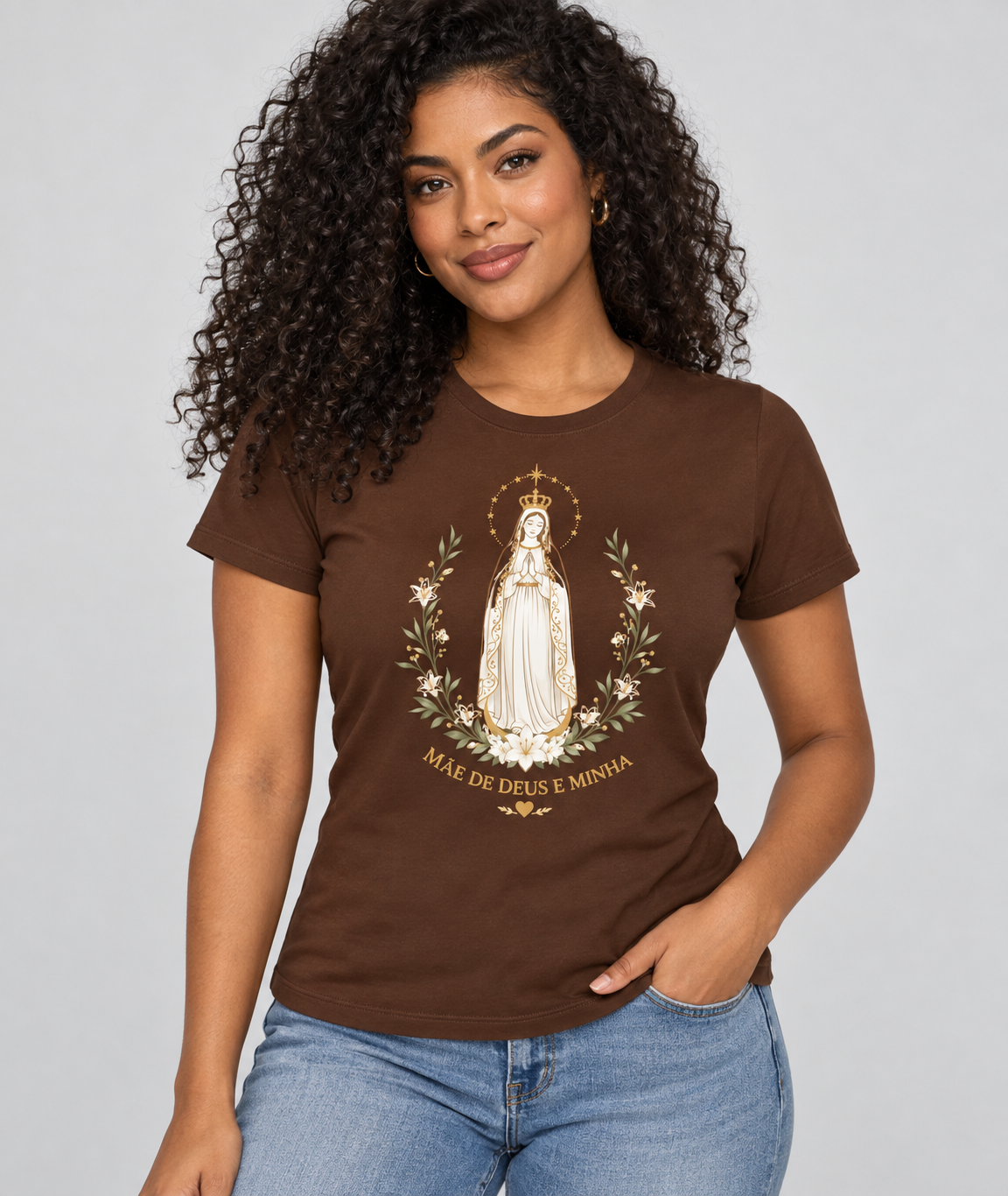 Camiseta Mãe de Deus e Minha